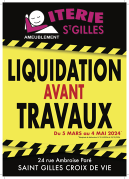 Liquidation avant travaux - Literie St Gilles