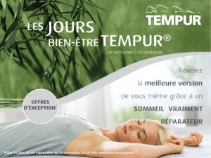 Offre exceptionnelle Tempur chez Literie St Gilles
